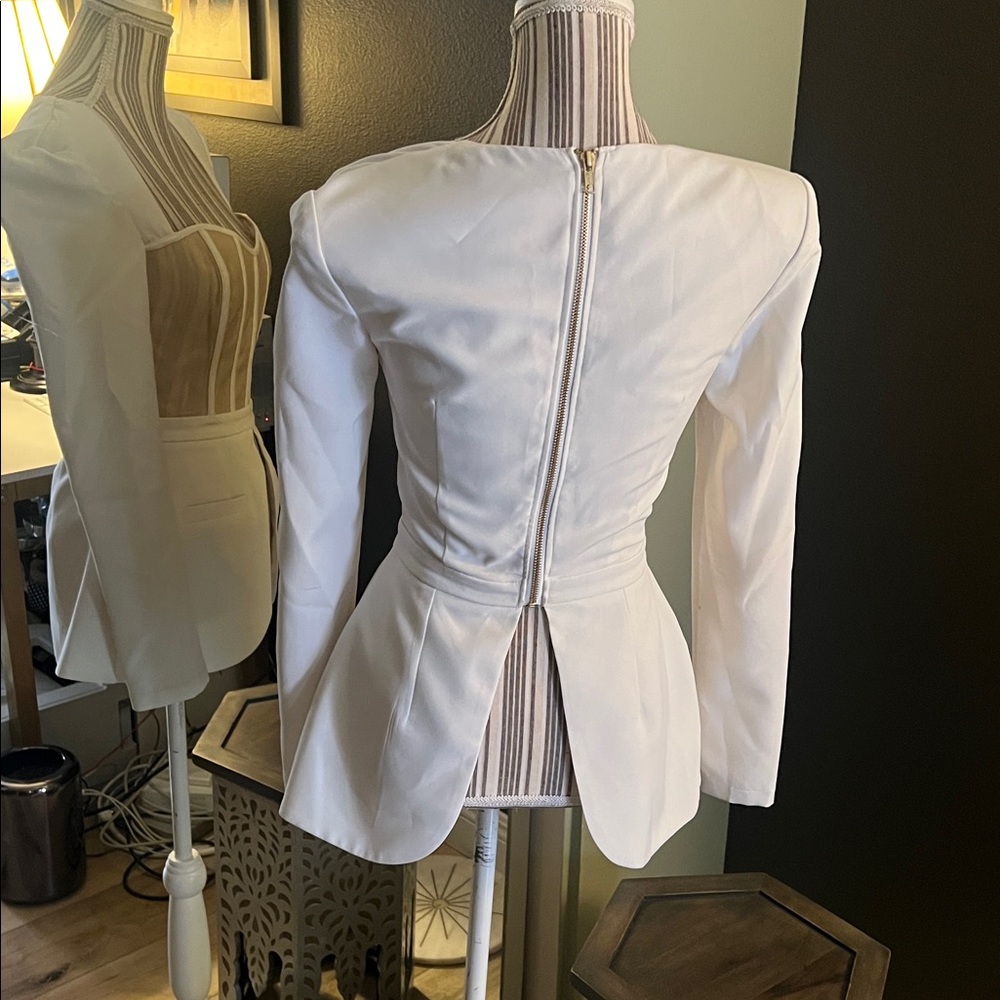 Blithe, Size Small. Elegant White And Tan Women's… - image 7